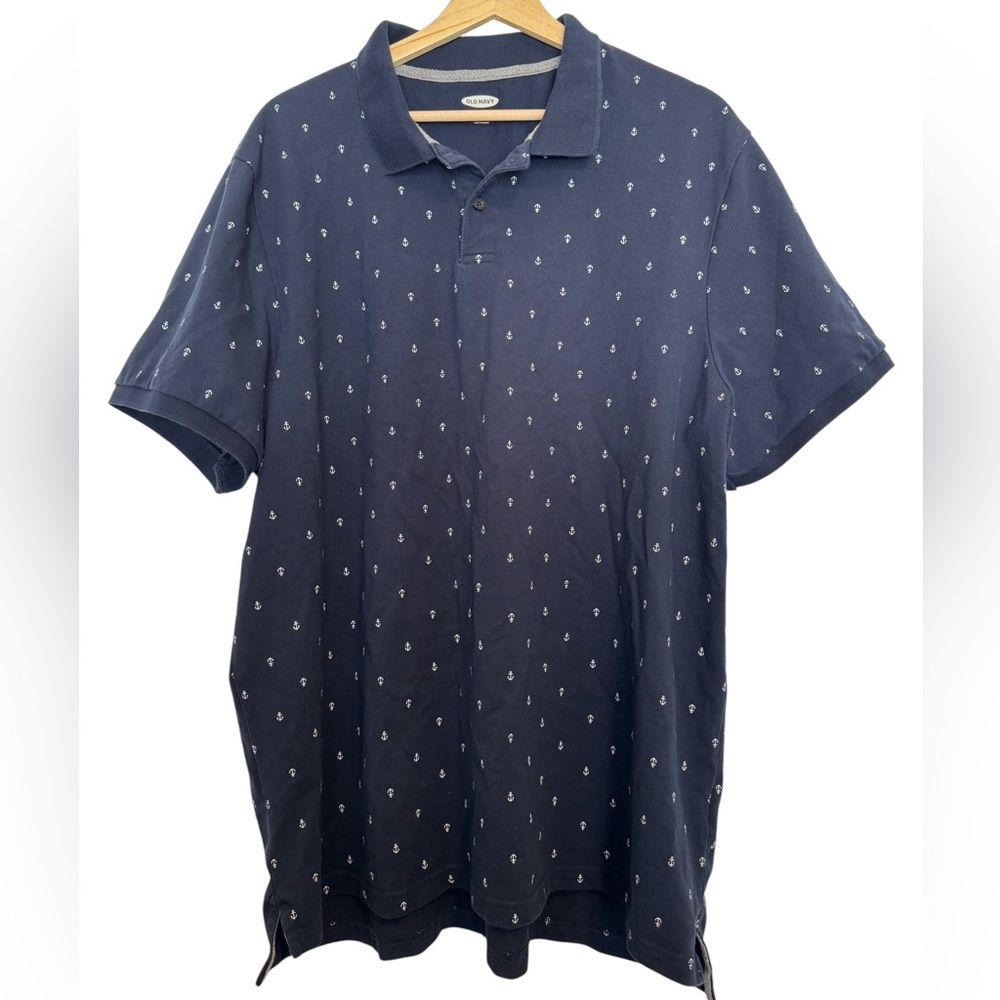 Old Navy Dark Blue Polo with Anchor Design